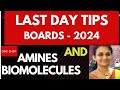 Class 12 Chemistry| Amines & Biomolecules One shot| Boards 2024