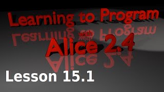 Alice Tutorial 2.4 Lesson 15.1 - Class Level Methods and Inheritance