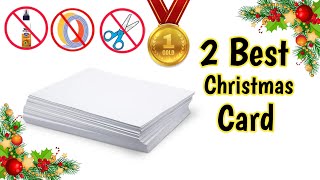 Christmas card for school competition 2025/Christmas celebration greeting card / card making ideas