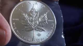 2015 Palladium Maple Leaf Coin