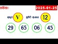 dlb nlb all lottery results අද සියලු ලොතරැයි ප්‍රතිඵල today show දිනුම් අංක all 2025.01.25 yesterday