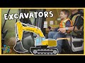 Kids Drive Excavators! | Job Jams |  Learn and Play With Construction Trucks