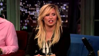 Demi Lovato Talking About Glee on Late Night with Jimmy Fallon [HD]