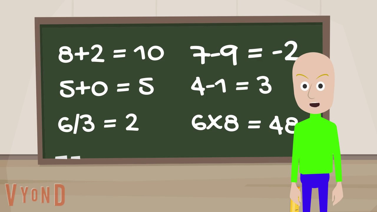 Baldi S Elementary School Math Class Youtube
