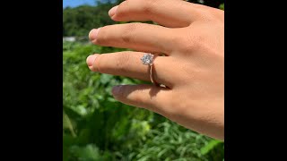 Custom-made Six-prong Diamond Solitaire Engagement Ring