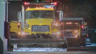 Crews prepare ahead of snow and ice