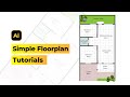 How to Make a simple Floorplan design - Adobe Illustrator Tutorials