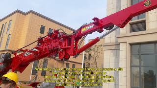 SPT499 spider crane with Hydraulic fly jib operation (20211215)