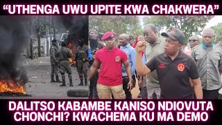 DALITSO KABAMBE NAYE WAFIKA KU MA DEMO NDIPO WAYANKHULA IZI AKUTI UTHENGA UWU UPITE KWA CHAKWERA