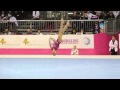 Evgeniya SHELGUNOVA RUS, Floor Junior Qualification, European Gymnastics Championships 2012