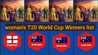 Woman's T20 World Cup Winners list