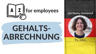 A to Z for employees | Payslip | Gehaltsabrechnung | #HalloGermany
