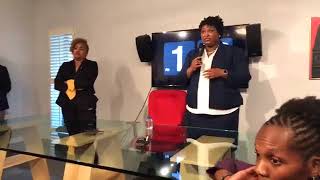 Democratic governor candidate Stacey Abrams campaigns in Augusta