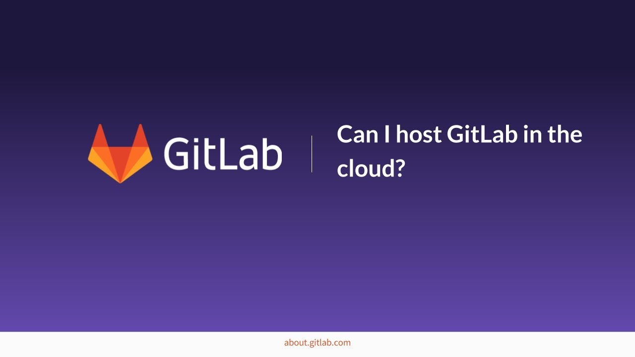 Hosting GitLab In The Cloud - YouTube