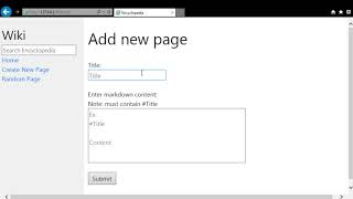 CS50 Project 1 Wiki CS50's Web Programming with Python and JavaScript : CS50w Project1 - Wiki