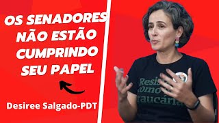 Senadores não cumprem seu papel, diz candidata do PDT Desiree Salgado