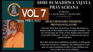 Shri Sumadhwa Vijaya Pravachana  Vol 7 | Sri Suvidyendra Theertha Sri Padangalavaru | Feb 7, 2022