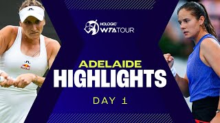 Day 1 in Adelaide featuring Badosa, Fernandez and Kasatkina in action | WTA Match Highlights