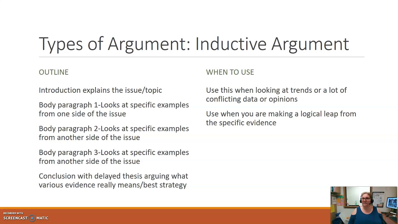 Inductive Argument Structure Inductive Argument Structure