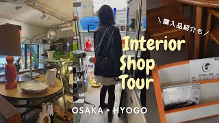 【vlog】ヴィンテージ家具、雑貨屋でショッピング / 購入品紹介 / お気に入りのインテリア / カフェ巡り