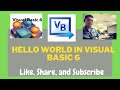 Hello World in Visual Basic 6
