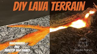 DIY Light Up Lava/Volcano Terrain for Tabletop Wargames