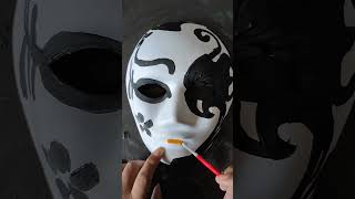 HOW TO DESIGN KABUKI MASK WITH GLITTER #shorts