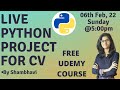 Live python project | Python Project for resume | python programming | free udemy course