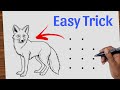 how to draw fox drawing easy step by step // fox drawing easy