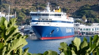 BLUE STAR NAXOS ARRIVAL AT KATAPOLA - AMORGOS