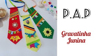 🎀 Gravata junina 🌻Fácil e linda! 🧑‍🌾   #pap#gravatajunina #facil #iniciantes