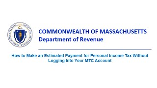 How to Make an Estimated Payment for Personal Income Tax Without Logging Into MTC