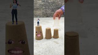 Make process sand with cute girl dancing wow Best Bombastic Satisfy video 🤯 #youtube #viral