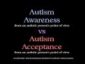 Autism Awareness vs Autism Acceptance