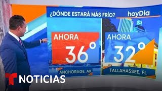 Se reportan en Florida temperaturas más frías que en Alaska | Noticias Telemundo