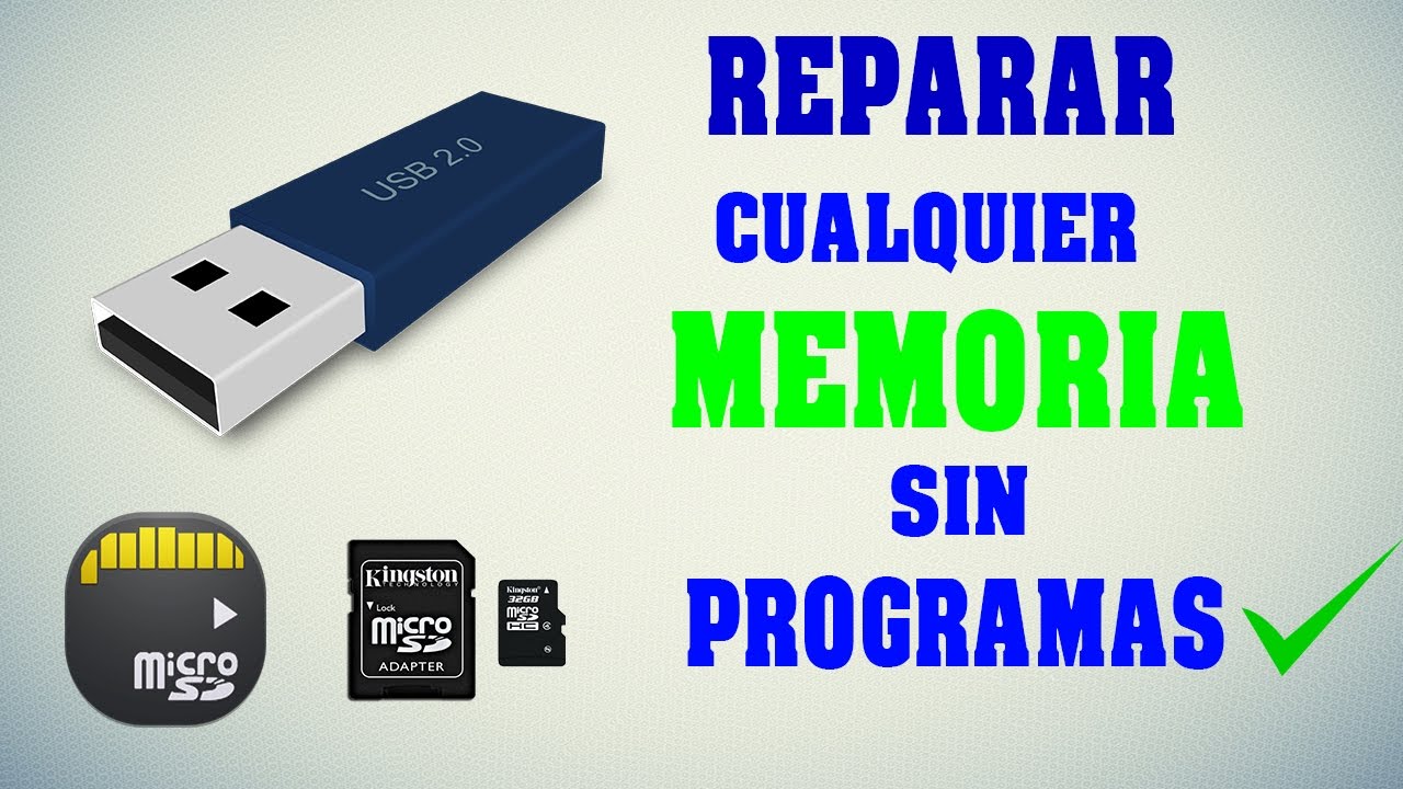 Reparar memoria usb
