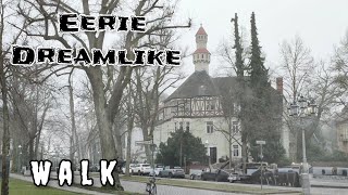 Real-life Fairytale Neighborhood shrouded in thick fog - Eerie / Dreamlike Stroll Walk (Germany)