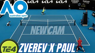 TENNIS ELBOW 4 l AO 25 I QUARTAS - FINAL I ZVEREVx PAUL( New Cam)