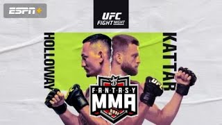 UFC Fight Island 7 Holloway vs Kattar | Draftkings DFS Full Card Picks & Analysis 1/16