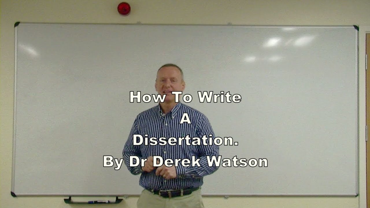 How To Write A Dissertation At Undergraduate Or Master S Level Youtube