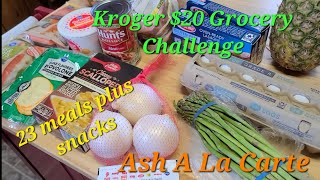 $20 Grocery Budget Challenge Kroger