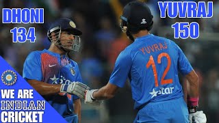 India vs England 2nd ODI HD Highlights Yuvraj Singh 150 and Ms Dhoni 134 to save india to scores 381