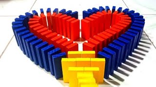 HEART Dominoes - Simple domino effect
