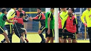 Pelea entre Adrián Marín y Javier Güémez en el entrenamiento del América.