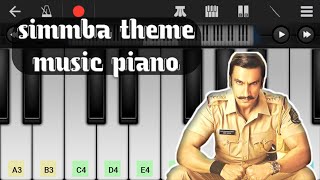 simmba theme music piano tutorial | walkband tutorial | simmba music notes