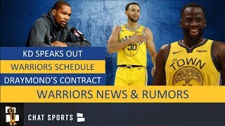 Warriors News: 2019-20 NBA Schedule Preview, Draymond Green’s Contract, Steph Curry & Kevin Durant