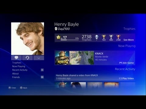 Playstation 4 User Interface Overview Ps4 Ui Walkthrough Youtube