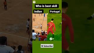Ronaldo Portugal 🇵🇹 Vs India 🇮🇳  Who is God Country #football #portugal #India #cristiano