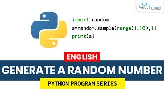 Python Program to Generate a Random Number (English) | Learn Python Programming