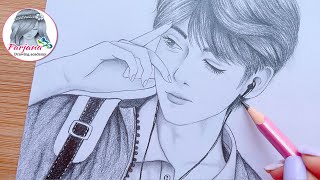 How to draw A Handsome Boy - Step by Step || Pencil Sketch for beginners || yakışıklı çocuk çizimi